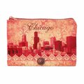 Americaware Chicago Rose Skyline Zip Pouch ZPCHI01